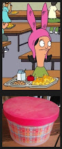 Louise from BOB'S BURGERS, wearing the pink bunny ears.